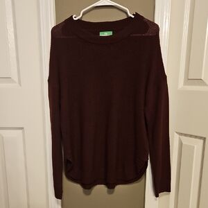 Dip Women's Deep Burgundy Crew Neck Sweater